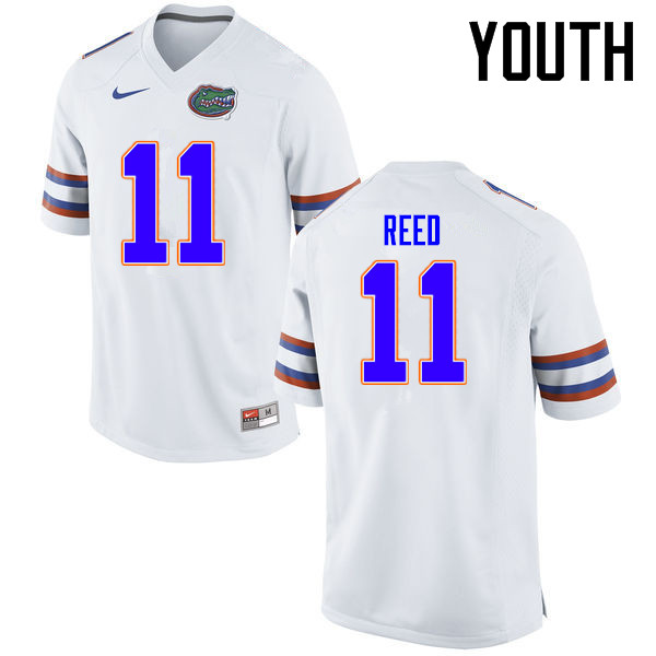 Youth Florida Gators #11 Jordan Reed College Football Jerseys Sale-White